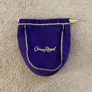 Crown Royal Purple Velvet Mini Drawstring Pouch